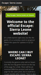 Mobile Screenshot of escapesierraleone.com