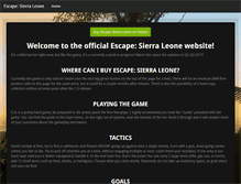 Tablet Screenshot of escapesierraleone.com